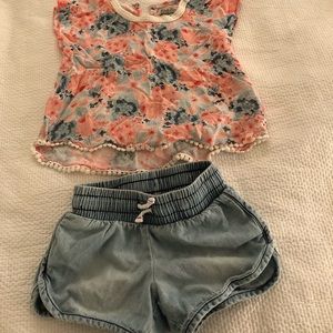 4t cutie shorts and shirt